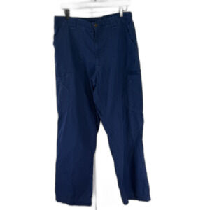 Carhartt C54108 Navy Ripstop Cargo Scrub Pants Men’s Large Regular Normcore